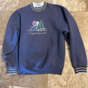 Vintage Montana color block crewneck size medium clydehurst retro 80s
